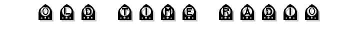 old time radio font